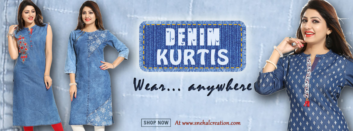 denim kurti with jeans