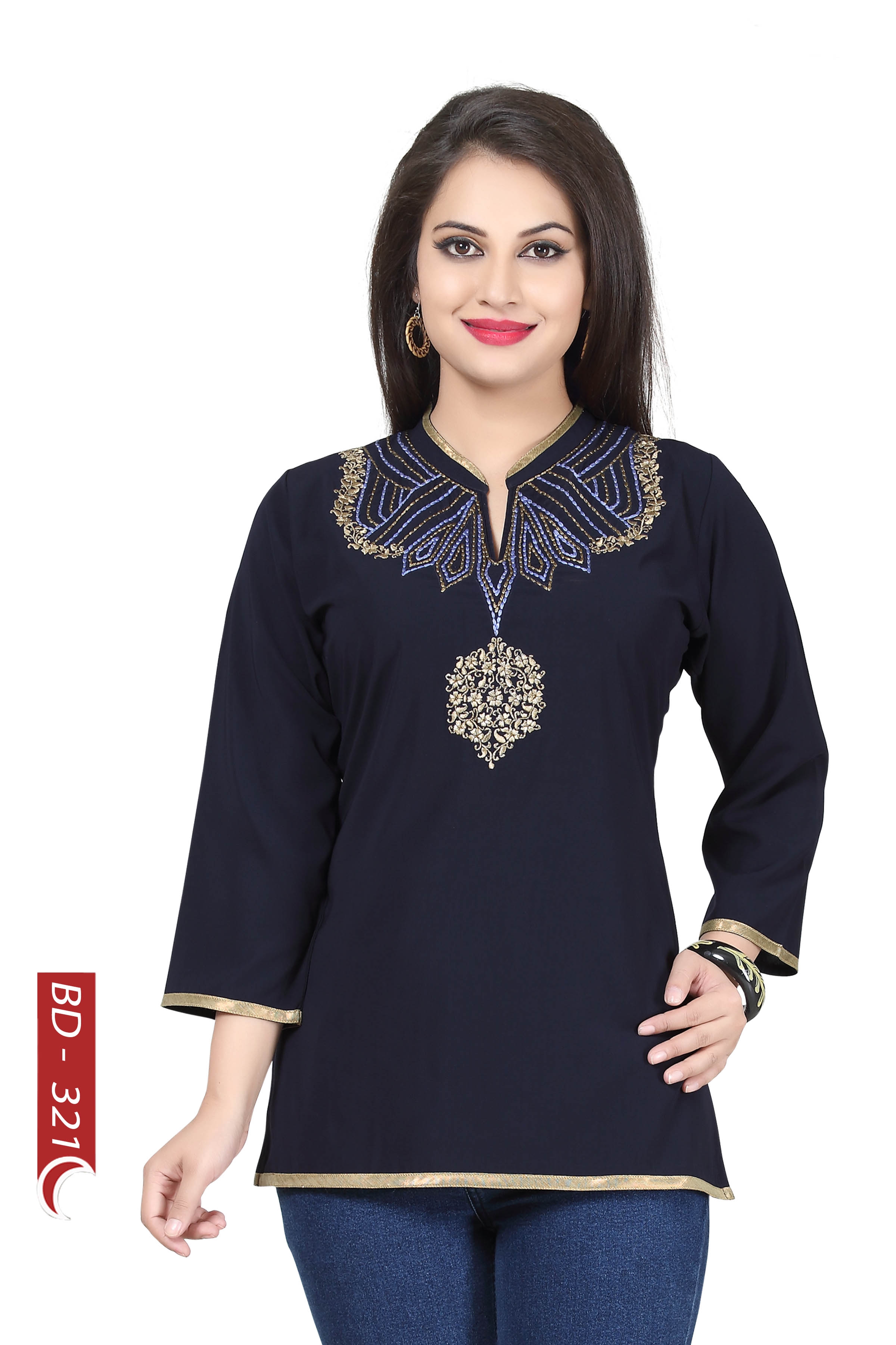 women's short kurta tops