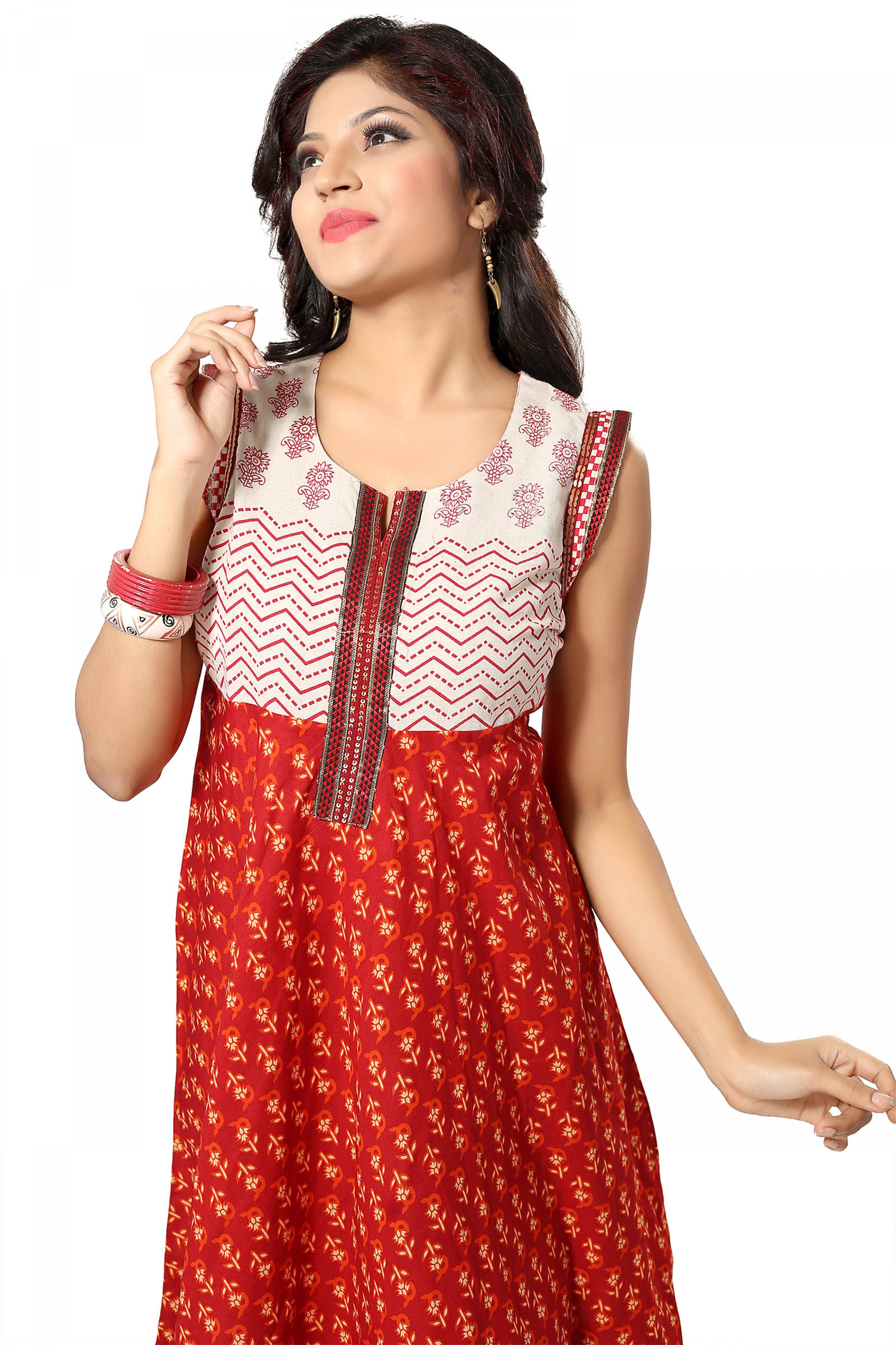 cotton sleeveless frock