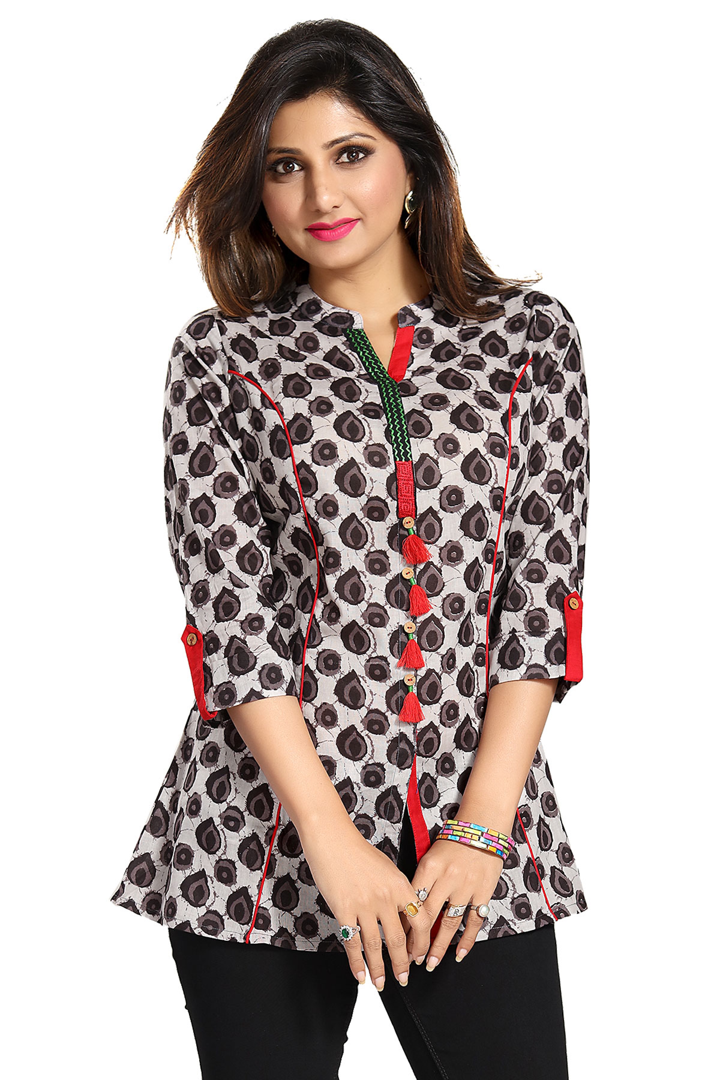 collared tunic shirt