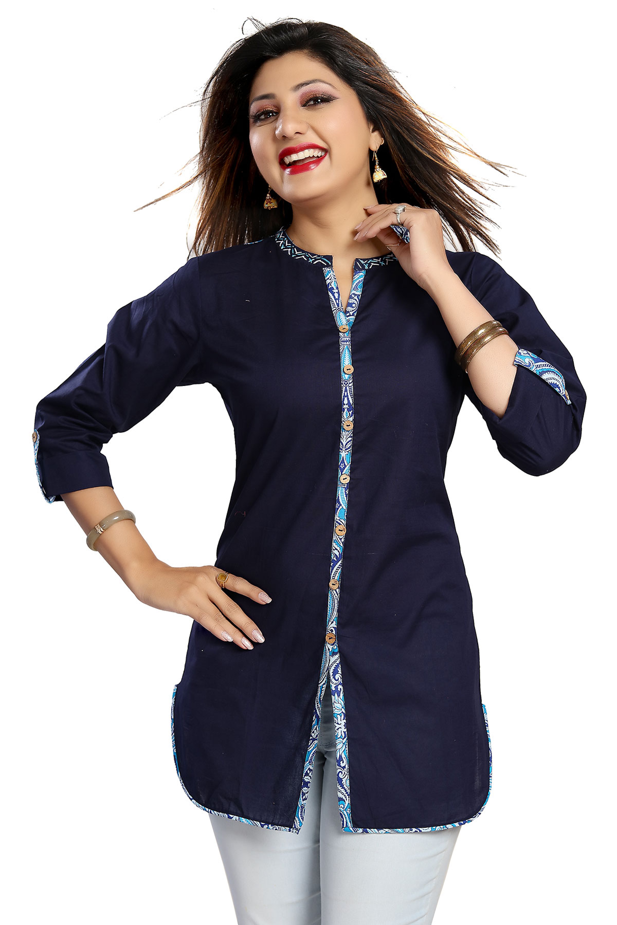 blue collar kurti