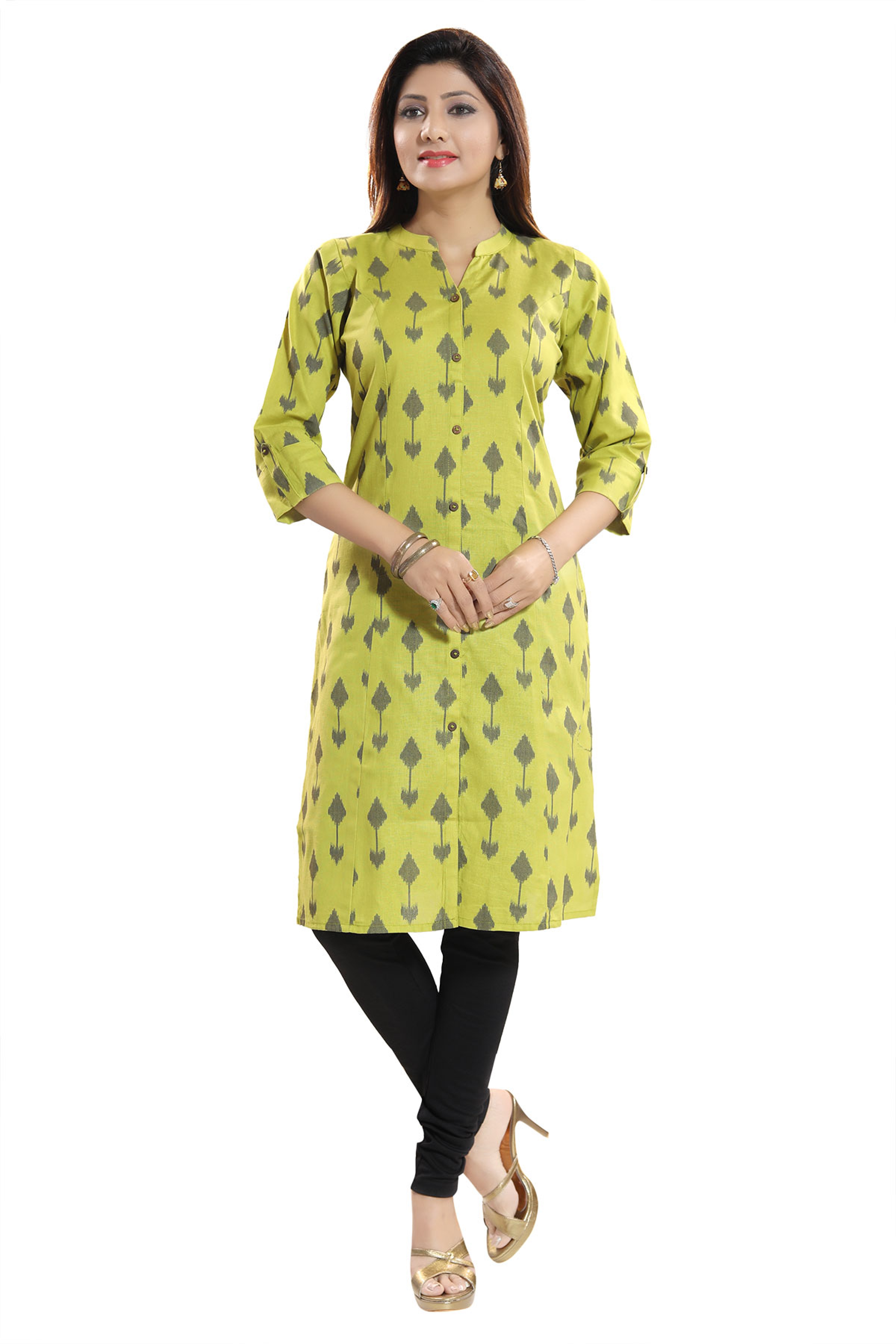 designer ikkat kurtis