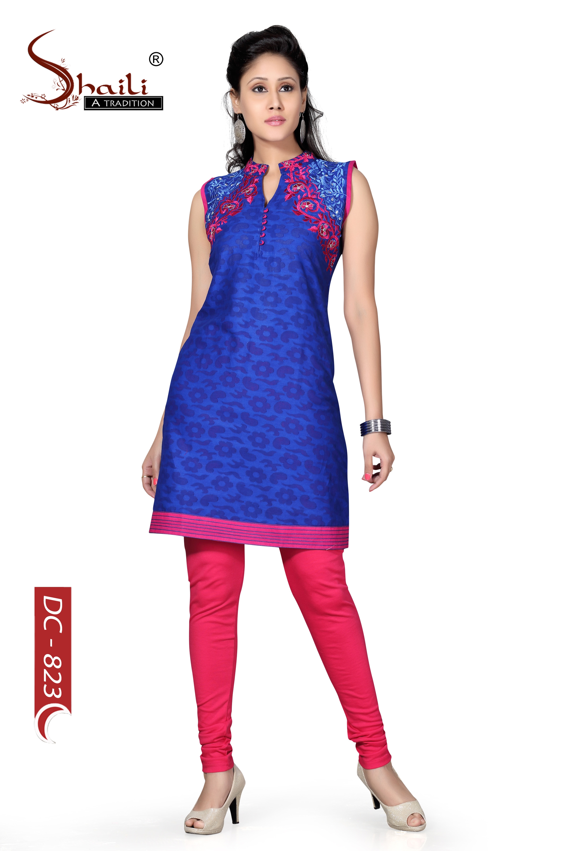 COTTON EMBROIDERED KURTI FOR LADIES